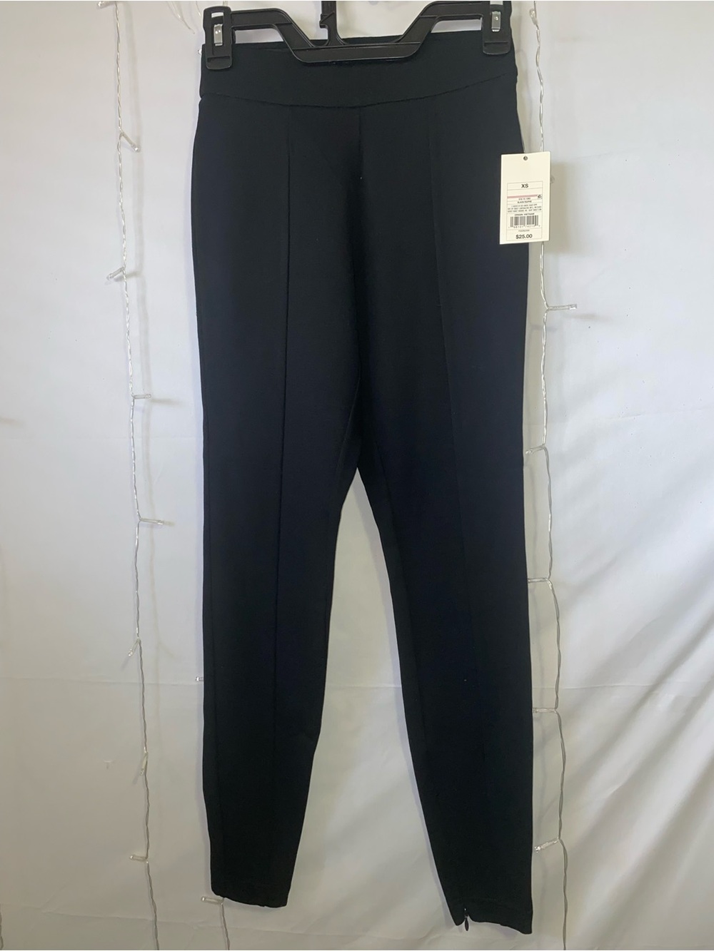a new day Black Ponte Knit High-Waist Ankle Pants